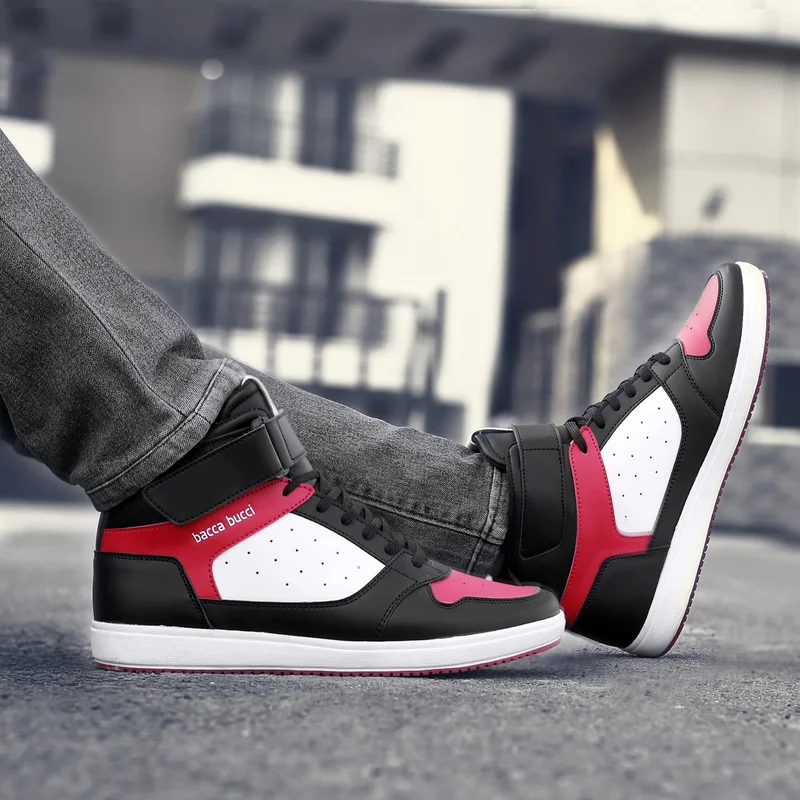 Bacca Bucci RED:BLACK Tiger Sneakers for Men | Best Price UAE